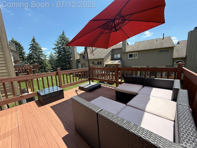 4178 Breckenridge Dr, West Bloomfield, MI 48322 - deck featuring outdoor lounge area