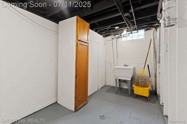23041 Shakespeare Ave, Eastpointe, MI 48021 - basement featuring concrete block wall
