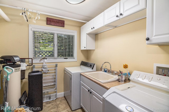 16344 Waterview Ln, Linden, MI 48451 - washroom with washer and clothes dryer and cabinet space
