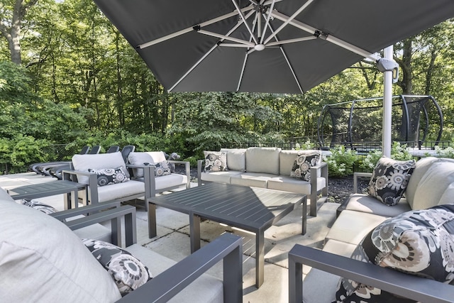 18734 Leonard Ct, New Buffalo, MI 49117 - view of patio / terrace featuring an outdoor hangout area