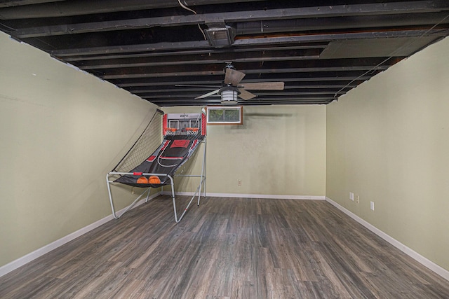 19160 Glendale Cir, Spring Lake, MI 49456 - finished basement featuring wood finished floors and baseboards