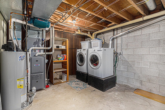 19160 Glendale Cir, Spring Lake, MI 49456 - unfinished below grade area featuring washing machine and dryer and water heater