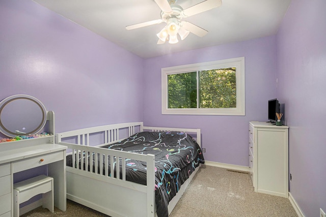 19160 Glendale Cir, Spring Lake, MI 49456 - carpeted bedroom with baseboards and ceiling fan