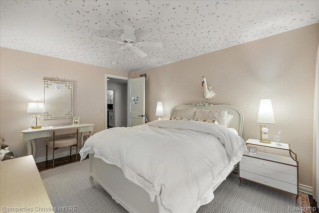 364 Chesterfield Ave, Birmingham, MI 48009 - bedroom with carpet and ceiling fan