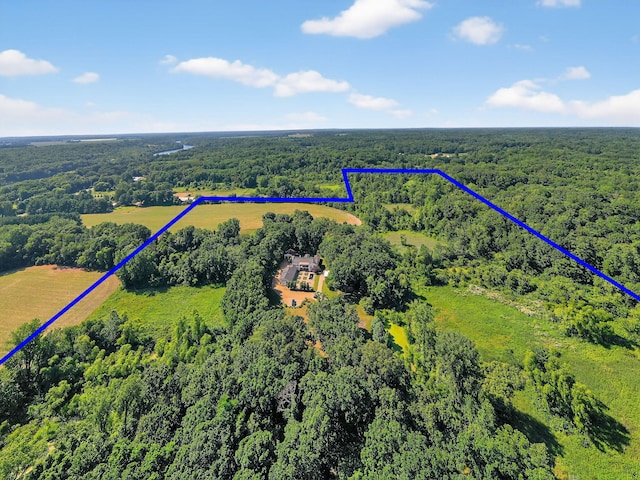 3420 Grange Rd, Berrien Springs, MI 49103 - aerial overview of property's location featuring property parcel outlined