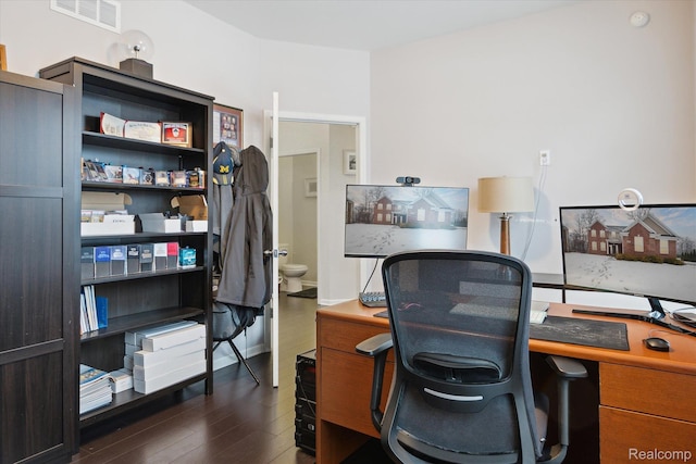 170 W Reed Lake Ct, Commerce Twp, MI 48390 - office with dark wood-style flooring