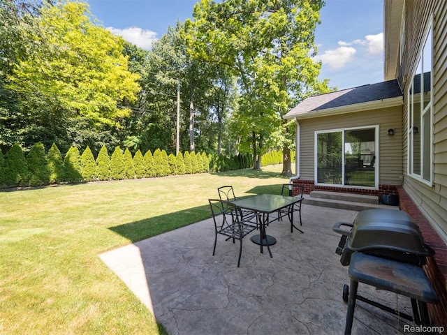 170 W Reed Lake Ct, Commerce Twp, MI 48390 - view of patio / terrace featuring area for grilling, entry steps, and outdoor dining space