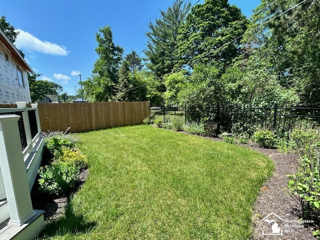 314 W Division St, Boyne City, MI 49712 - view of fenced backyard