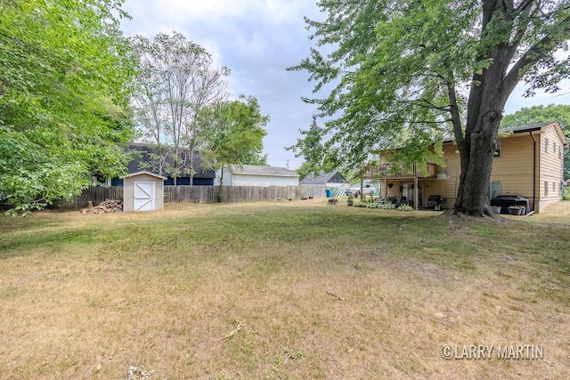 3607 Colby Ave SW, Wyoming, MI 49509 - view of yard with a shed and a deck