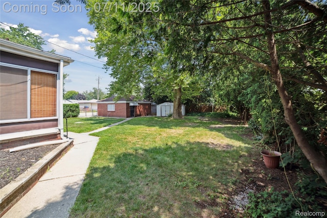 19190 Woodworth, Redford, MI 48240 - view of yard with a storage unit and entry steps