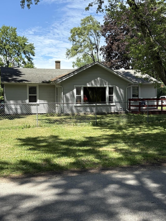 1993 Taube Ave, Benton Harbor, MI 49022 - ranch-style house with a chimney