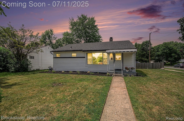 1510 S Harris Rd, Ypsilanti, MI 48198 - view of front of home with a chimney and a shingled roof