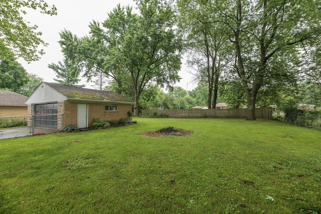 3026 Leigh Ave, Kalamazoo, MI 49048 - fenced backyard featuring an outbuilding and driveway