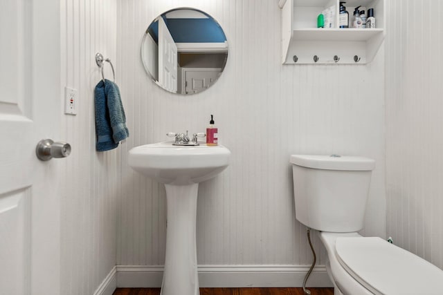 2017 Cumberland Dr, Brighton, MI 48114 - half bathroom with wood finished floors