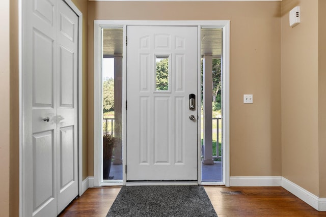 2017 Cumberland Dr, Brighton, MI 48114 - entryway with dark wood finished floors