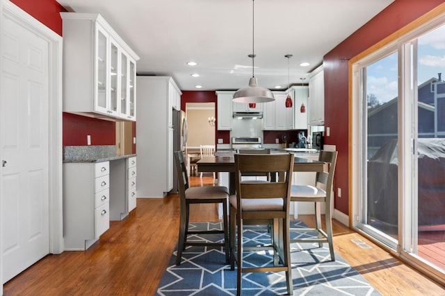 2017 Cumberland Dr, Brighton, MI 48114 - dining space with light wood-style flooring and recessed lighting