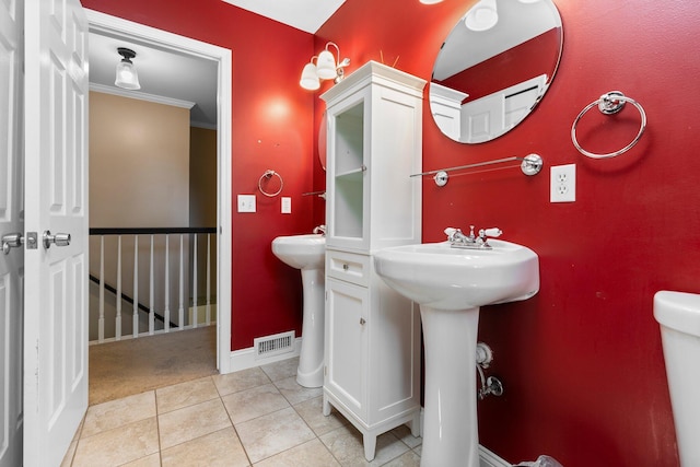 2017 Cumberland Dr, Brighton, MI 48114 - bathroom with tile patterned flooring and baseboards