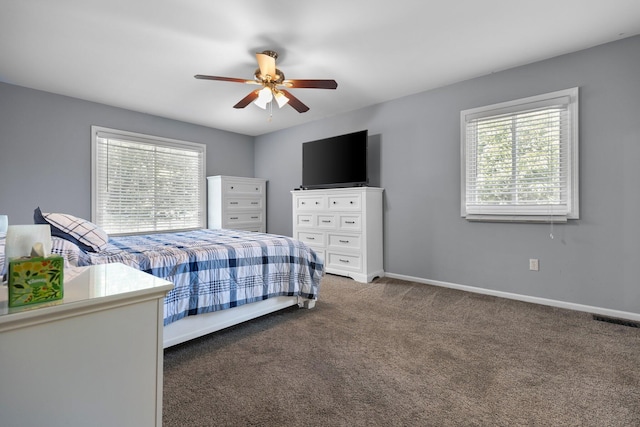 2017 Cumberland Dr, Brighton, MI 48114 - bedroom with carpet flooring and ceiling fan
