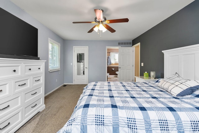 2017 Cumberland Dr, Brighton, MI 48114 - bedroom featuring light carpet and ceiling fan