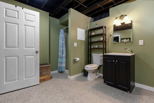 2017 Cumberland Dr, Brighton, MI 48114 - full bathroom with vanity, a shower with curtain, and carpet flooring