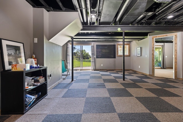 2017 Cumberland Dr, Brighton, MI 48114 - basement with carpet floors