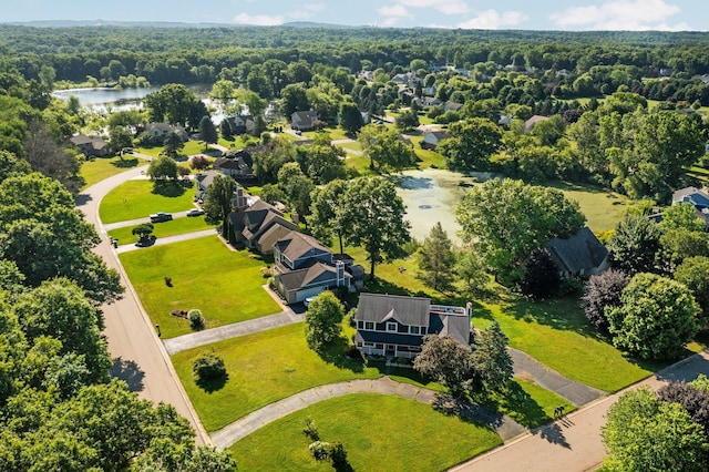2017 Cumberland Dr, Brighton, MI 48114 - bird's eye view of a large body of water and a forest