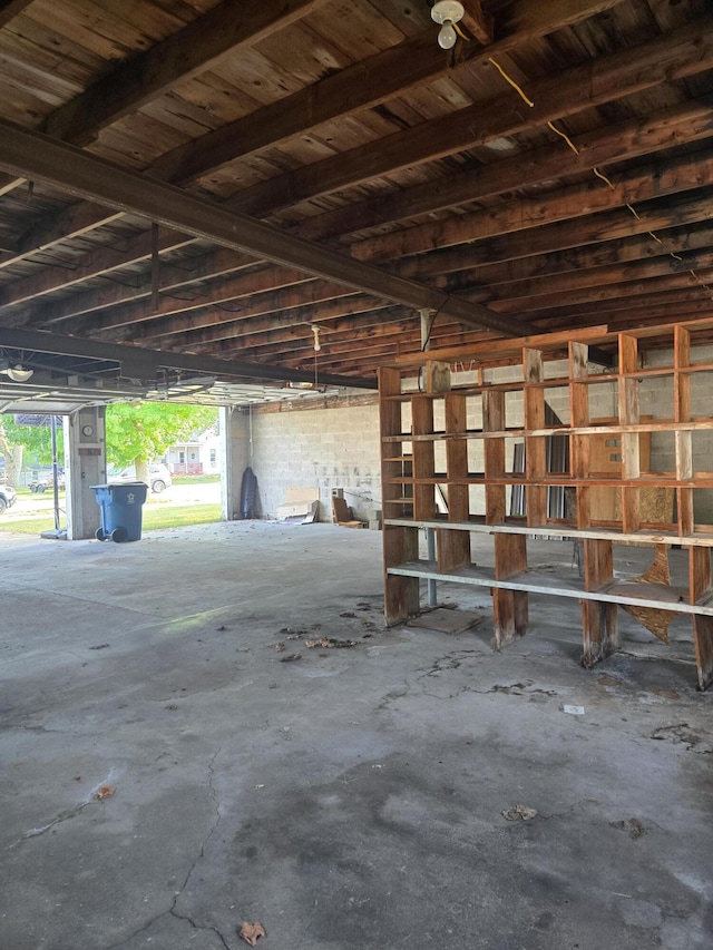 505 N Pine St, Evart, MI 49631 - view of garage