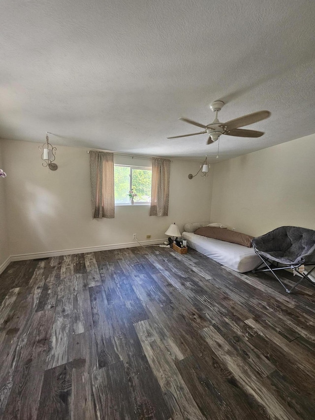 227 W Nelson St, Hastings, MI 49058 - spare room with wood finished floors, a textured ceiling, and ceiling fan