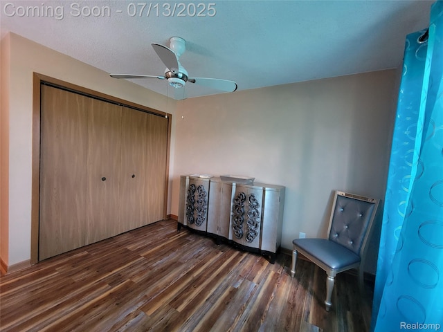 14373 Racho Blvd, Taylor, MI 48180 - bedroom featuring wood finished floors, a closet, and ceiling fan