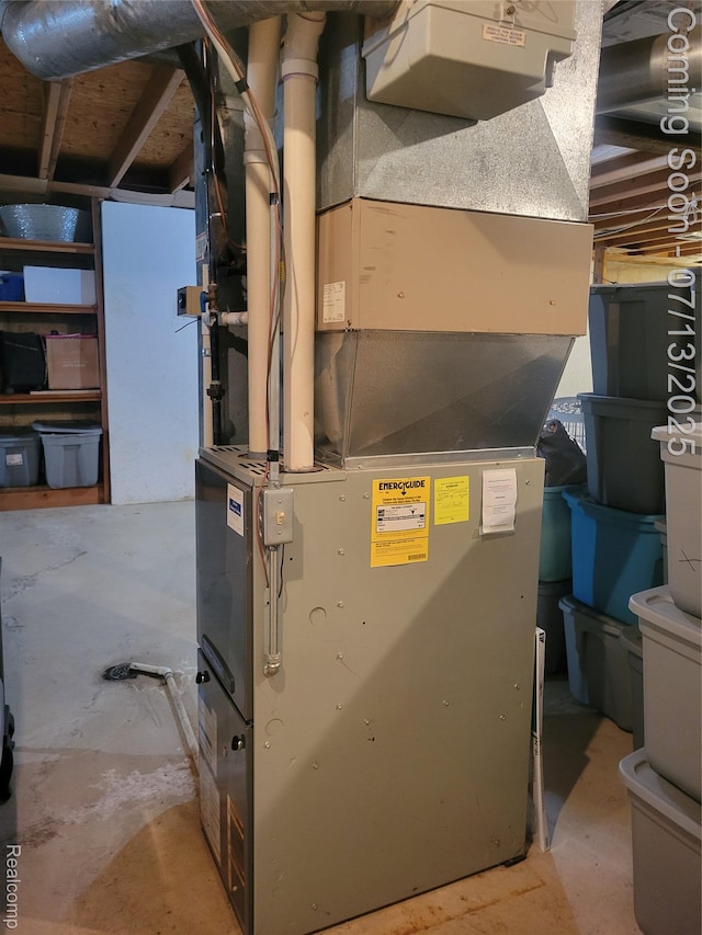 14373 Racho Blvd, Taylor, MI 48180 - utility room with heating unit