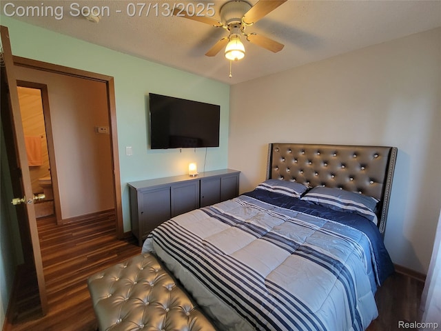 14373 Racho Blvd, Taylor, MI 48180 - bedroom with wood finished floors and ceiling fan