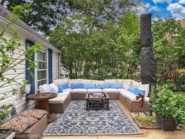 611 N Melborn St, Dearborn, MI 48128 - view of patio / terrace featuring outdoor lounge area