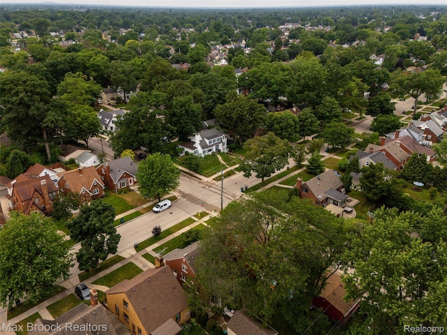 611 N Melborn St, Dearborn, MI 48128 - aerial view of property and surrounding area featuring nearby suburban area