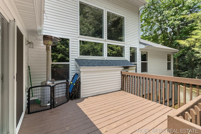 13462 Ravine View Dr, Grand Haven, MI 49417 - view of wooden deck