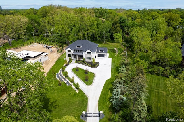 4627 Cimarron Dr, Bloomfield Hills, MI 48302 - view of subject property with a forest