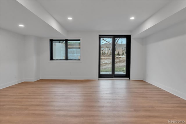 4627 Cimarron Dr, Bloomfield Hills, MI 48302 - unfurnished room with light wood-type flooring and recessed lighting