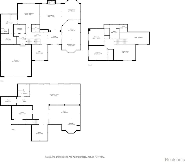 24065 Timber Creek Ln, Flat Rock, MI 48134 - view of floor plan / room layout
