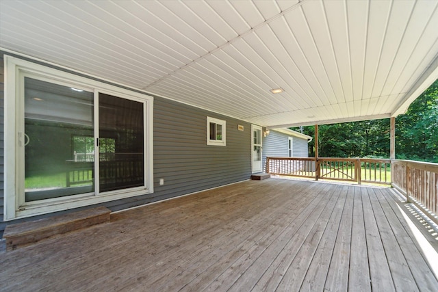 19905 N Ave, Battle Creek, MI 49017 - wooden terrace featuring a carport