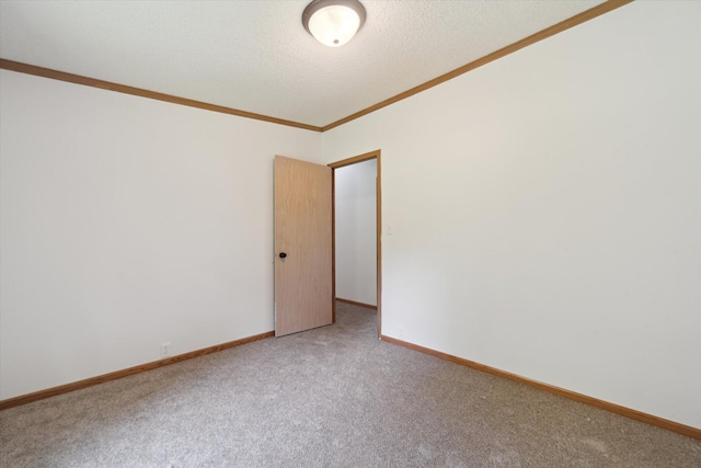 19905 N Ave, Battle Creek, MI 49017 - carpeted spare room with crown molding, lofted ceiling, and a textured ceiling