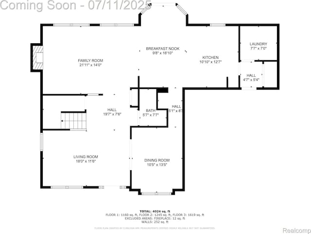3454 Everett Dr, Rochester Hills, MI 48307 - view of property floor plan