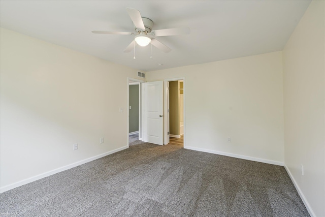 180 Ash St, Corunna, MI 48817 - carpeted spare room featuring ceiling fan and baseboards