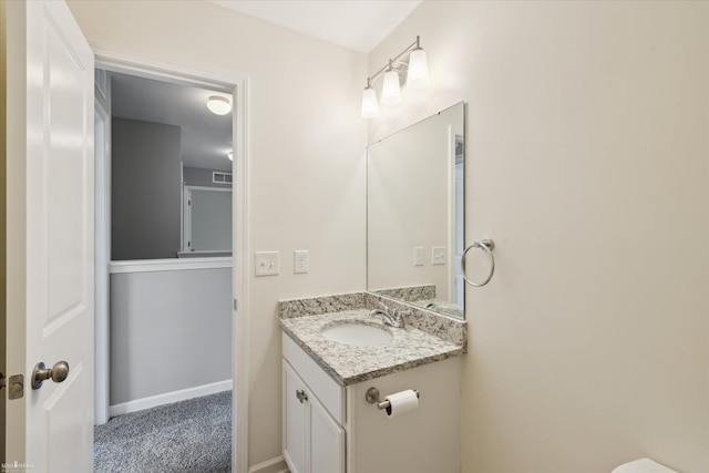 180 Ash St, Corunna, MI 48817 - half bath with vanity and baseboards