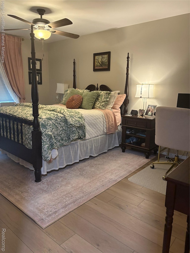 1975 Michigan Ave Unit 47, Marysville, MI 48040 - bedroom featuring wood finished floors and ceiling fan