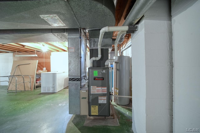 608 Brook St, Tecumseh, MI 49286 - utilities featuring water heater and heating unit