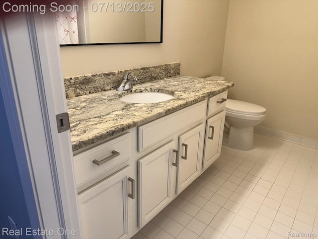 820 Woodhaven Dr, Commerce Twp, MI 48390 - bathroom with vanity and tile patterned floors