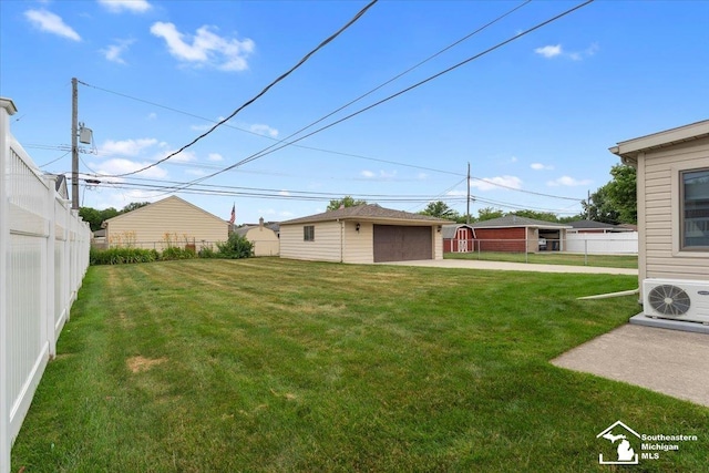 15930 Drysdale St, Southgate, MI 48195 - view of yard featuring an outdoor structure and a detached garage