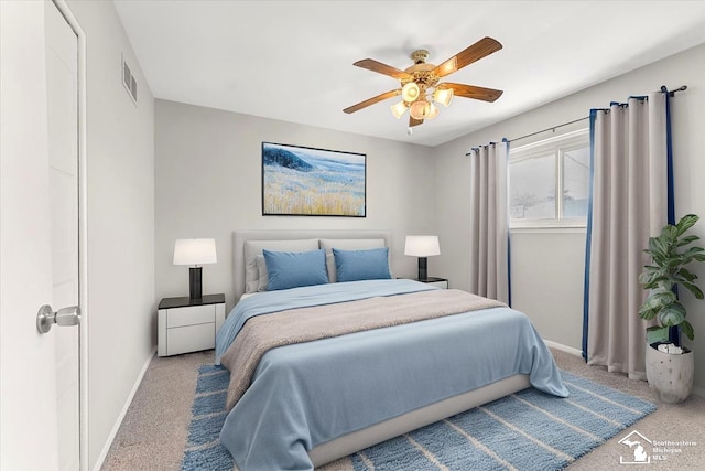 15930 Drysdale St, Southgate, MI 48195 - carpeted bedroom featuring baseboards and a ceiling fan