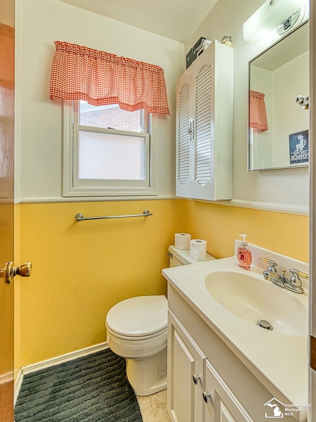 1405 Arbor Ave, Monroe, MI 48162 - half bathroom featuring vanity and toilet