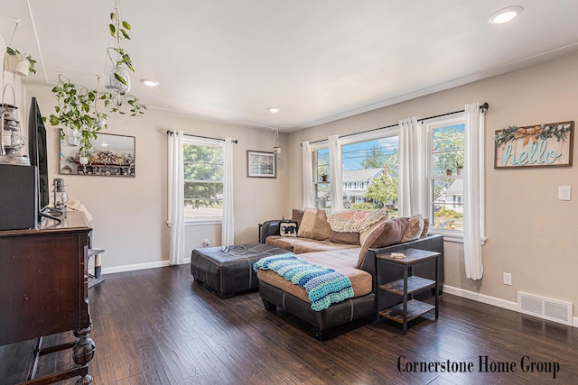 8611 Byron Center Ave SW, Byron Center, MI 49315 - living room featuring wood-type flooring and recessed lighting