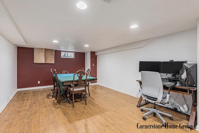 8611 Byron Center Ave SW, Byron Center, MI 49315 - home office featuring wood finished floors and recessed lighting